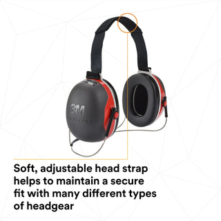 3M PELTOR X3 Earmuffs X3B, Behind-the-Head