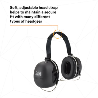 3M PELTOR X5 Earmuffs X5B, Behind-the-Head