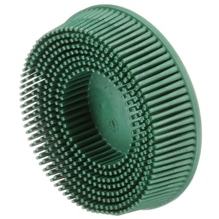 Scotch-Brite Roloc Bristle Disc, RD-ZB, 07526, 50, TR, Green, 76 mm,DSI Insert