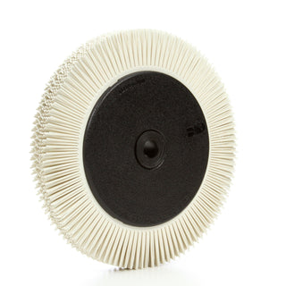 Scotch-Brite Radial Bristle Brush, 8 in x 1 in x 1-1/4 in 120 withFlange