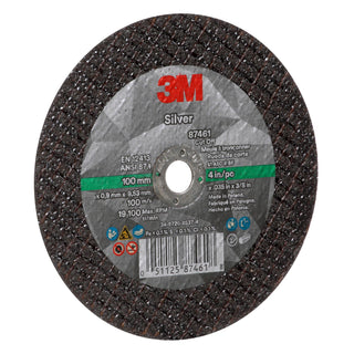 3M Silver Cut-Off Wheel, 87461, T1, 4 in x .035 in x 3/8 in