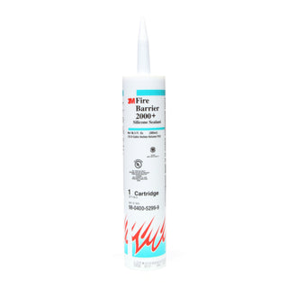 3M Fire Barrier Silicone Sealant 2000+, Gray, 10.3 fl oz Cartridge