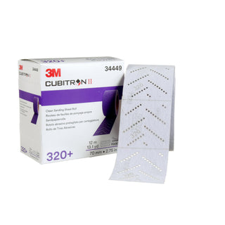 3M Cubitron II Hookit Clean Sanding Sheet Roll 34449, 320+ Grade, 70
mm x 12 m