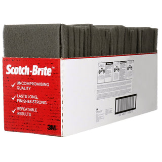 Scotch-Brite Hand Pad 7448B, HP-HP, SiC Ultra Fine, Gray, 6 in x 9 in