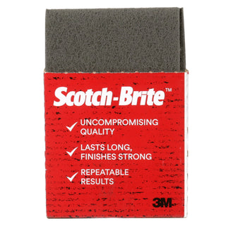 Scotch-Brite Hand Pad 7448B, HP-HP, SiC Ultra Fine, Gray, 6 in x 9 in