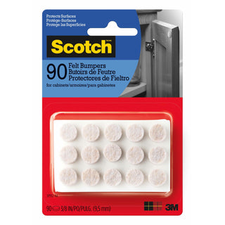 Scotch Felt Bumpers, SP952-NA, 3/8 in, Beige, 90/pk+BP9474+BP9512