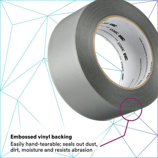 3M Vinyl Duct Tape 3903, Gray, 2 in x 50 yd 6.5 mil