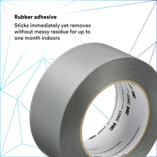 3M Vinyl Duct Tape 3903, Gray, 2 in x 50 yd 6.5 mil