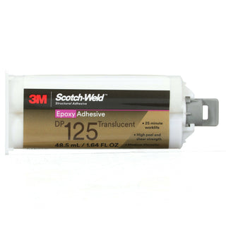 3M Scotch-Weld Epoxy Adhesive DP125, Translucent, 48.5mL Duo-Pak