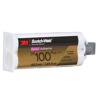 3M Scotch-Weld Epoxy Adhesive DP100 Plus, Clear, 48.5 mL Duo-Pak