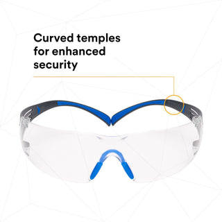 3M SecureFit Safety Glasses SF401SGAF-BLU, Blue/Gray