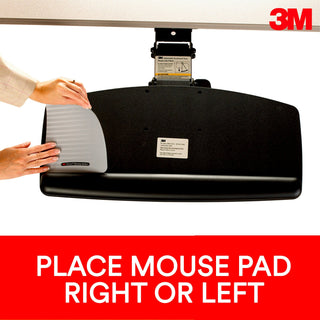 3M Easy Adjust Keyboard Tray with Standard Keyboard and Mouse Platform