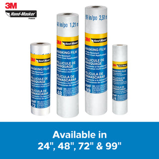 3M Hand-Masker Advanced Masking Film, AMF72, 72 in x 90 ft x .35 mil