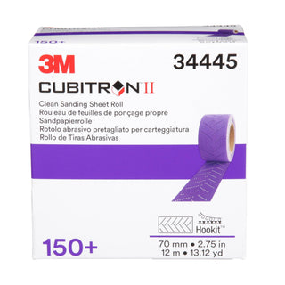 3M Cubitron II Hookit Clean Sanding Sheet Roll, 34445, 150+ grade, 70
mm x 12 m