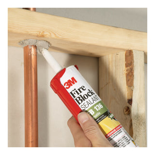 3M Fire Block Sealant FB 136, Gray, 10.1 fl oz Cartridge