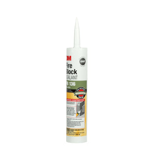 3M Fire Block Sealant FB 136, Gray, 10.1 fl oz Cartridge