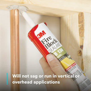 3M Fire Block Sealant FB 136, Gray, 10.1 fl oz Cartridge