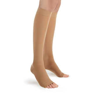 FUTURO Open Toe Knee Length Stockings, 71050EN, Large, Beige