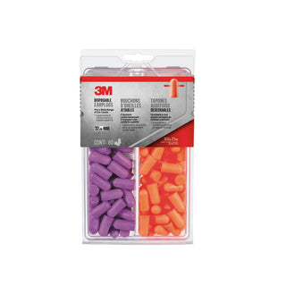 3M Disposable Earplugs, 92059H80-DC, Multicolor, 80 pairs/pack