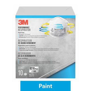 3M Performance Disposable Paint Prep Respirator N95 Particulate,8210PP10-C