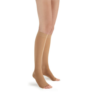 FUTURO Open Toe Knee Length Stockings, 71051EN, XL, Beige