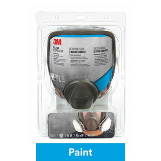 3M Full Face Reusable Paint Project Respirator OV/P95, 69P71P1-DC,Large