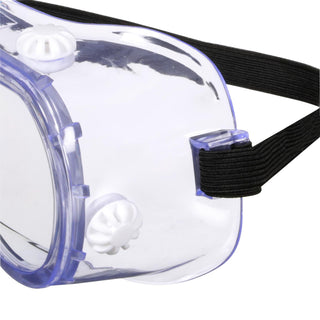 3M Goggle Chemical Splash, 91252P1-DC, Black Strap, Clear Lens