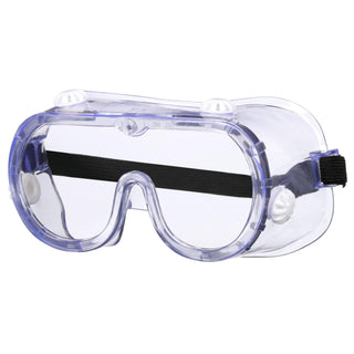 3M Goggle Chemical Splash, 91252P1-DC, Black Strap, Clear Lens