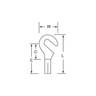 3M Non-Insulated Butted Seam Hook Tongue Terminal 42-8