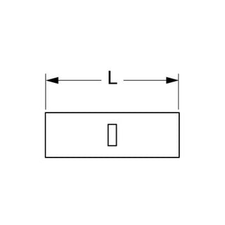 3M Non-Insulated Brazed Seam Butt Connector, 64-W