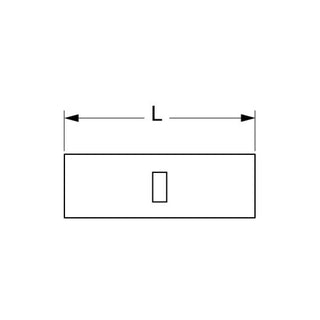 3M Non-Insulated Brazed Seam Butt Connector, 65-W