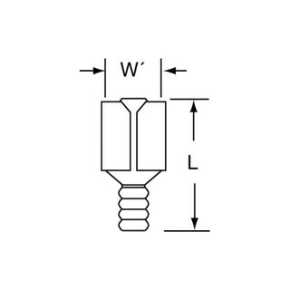 3M Non-Insulated Butted Seam Female Disconnect, 71F-250-32, Max. Temp.347 °F