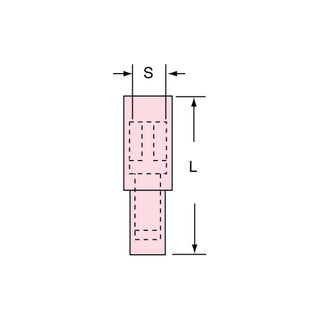 3M Nylon Insulated with Insulation Grip Bullet Style Female Disconnect