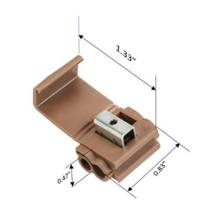 3M Scotchlok Electrical Idc 567-Pouch, Run and Tap, Brown, 18-14 Awg(Tap)