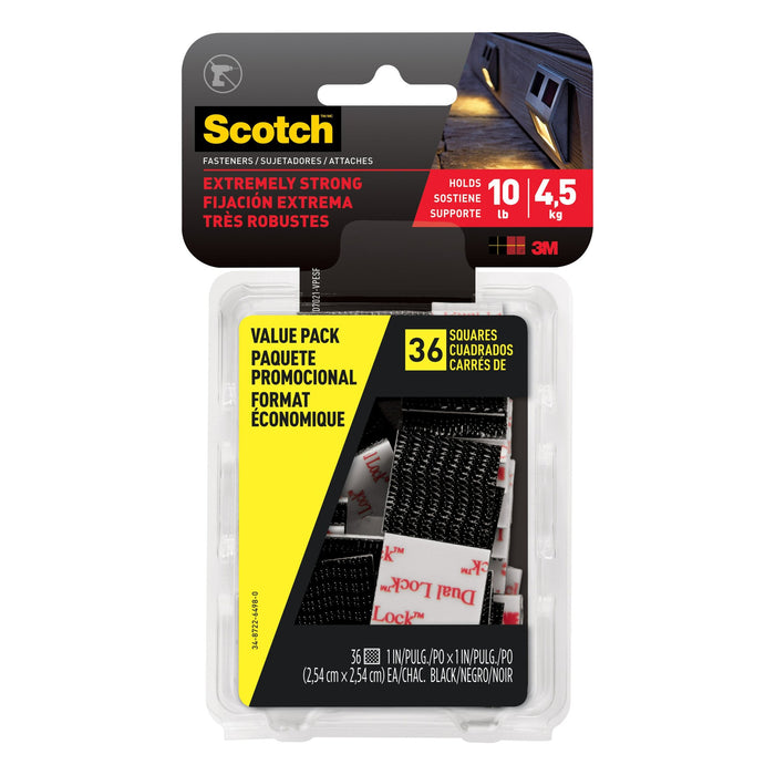 Scotch Extreme Mounting Squares Value Pack RFD7021-VPESF, 1 in x 1 in