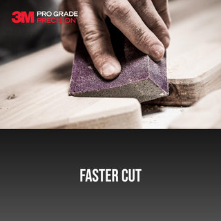 3M Pro Grade Precision Faster Sanding Block Sponge, 24000TRI-M-B