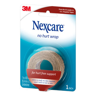 Nexcare No Hurt Wrap NHT-1, 1 in x 80 in (25,4 mm x 2 m) Unstretched