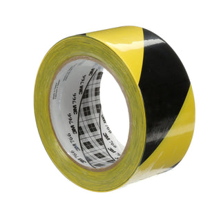 3M Safety Stripe Vinyl Tape 766DC, Black/Yellow, 2 in x 36 yd, 5 mil