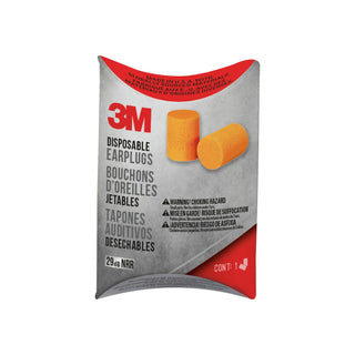 3M Disposable Classic Earplugs, 90581H200-C, 1 pair/pack