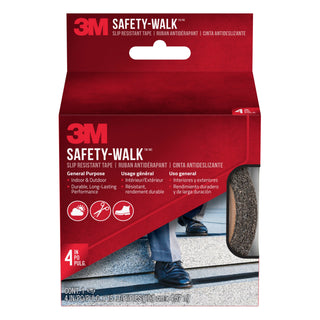 3M Safety-Walk Slip Resistant Tape, 610B-R4X180, 4 in x 15 ft, Black