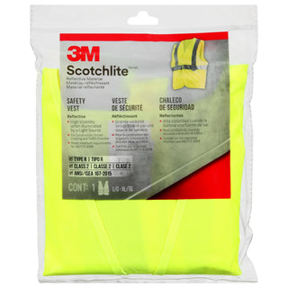 3M Reflective Vest Day/Night Safety Vest, 94616H1-DC-THD, Hi-VizYellow