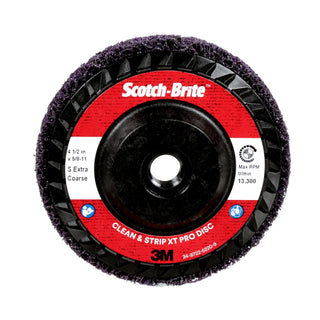 Scotch-Brite Clean and Strip XT Pro Disc, XO-DC, SiC Extra Coarse,
Purple