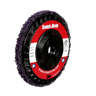 Scotch-Brite Clean and Strip XT Pro Disc, XO-DC, SiC Extra Coarse,
Purple