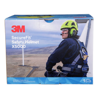 3M SecureFit Safety Helmet, X5001X-ANSI,  White, 1Ea/Box