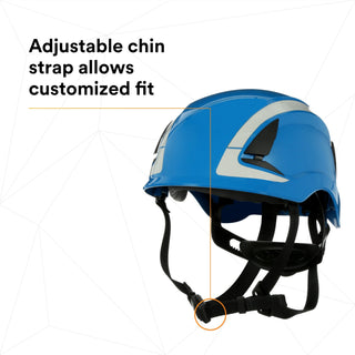 3M SecureFit Safety Helmet, X5003X-ANSI,  Blue, 1Ea/Box