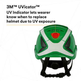 3M SecureFit Safety Helmet, X5004X-ANSI,  Green, 1Ea/Box