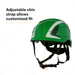 3M SecureFit Safety Helmet, X5004X-ANSI,  Green, 1Ea/Box