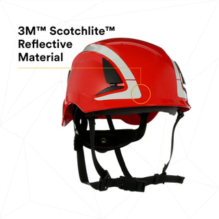 3M SecureFit Safety Helmet, X5005X-ANSI,  Red, 1Ea/Box