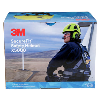 3M SecureFit Safety Helmet, X5012X-ANSI,  Black, 1Ea/Box