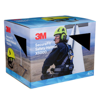 3M SecureFit Safety Helmet, X5012X-ANSI,  Black, 1Ea/Box